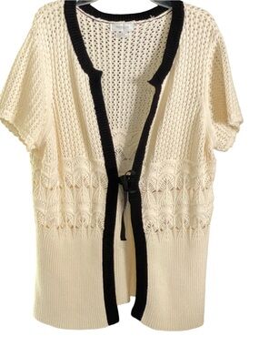 Van Heusen Cardigan Sweater Cotton Knit Made in Japan Women’s Large